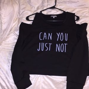 Open shoulder fun top